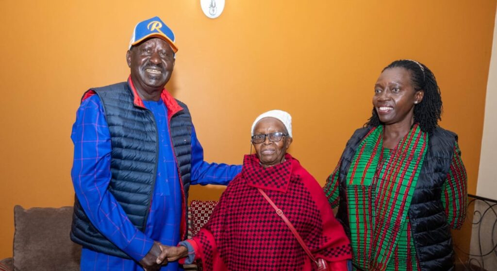 Raila Odinga, Martha Karua and Mama Martha Karua