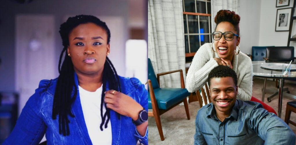 Jessica Opare and a couple