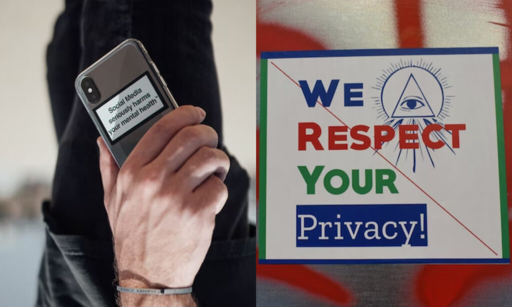 A poster about respecting once privacy