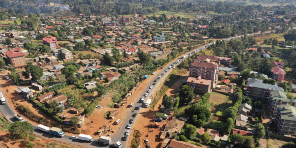 Ruaka town in Kiambu County, Kenya