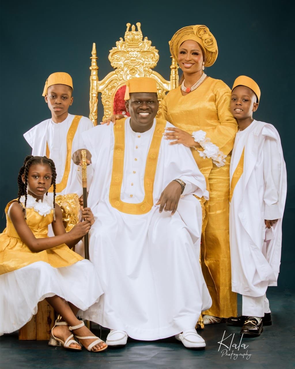 Dr. Stephen Akintayo, his wife and their three kids