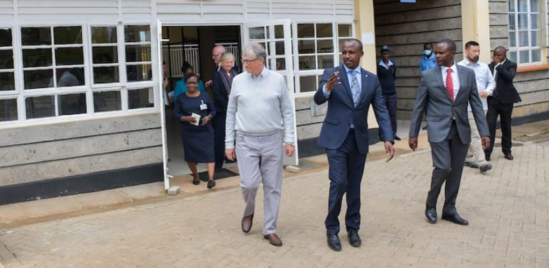 Bill Gates and Governor Mutula Kilonzo Junior. 