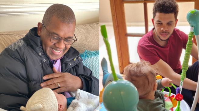 Dr. Sizwe Mpofu-Walsh, the father and child.