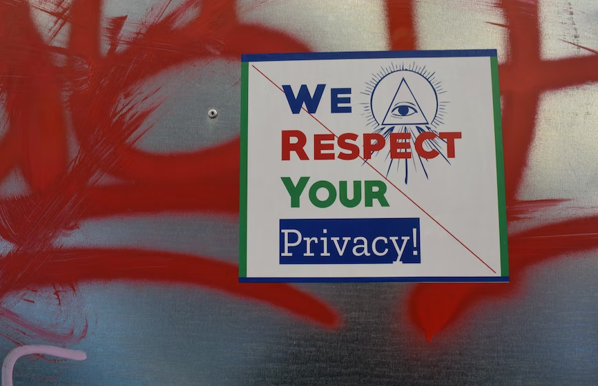 A poster about privacy 