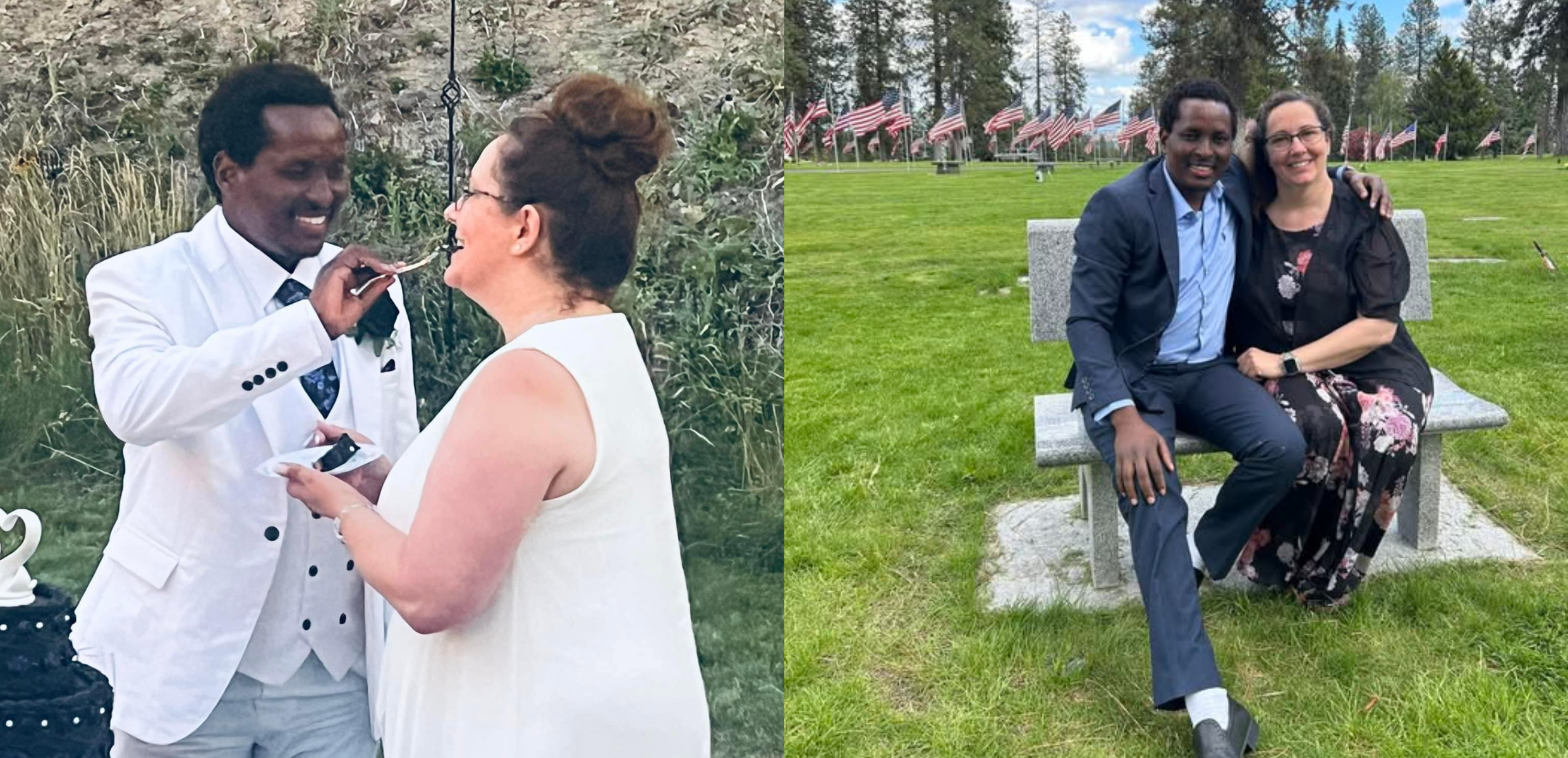Robert Miriri and his new wife, Debby.
