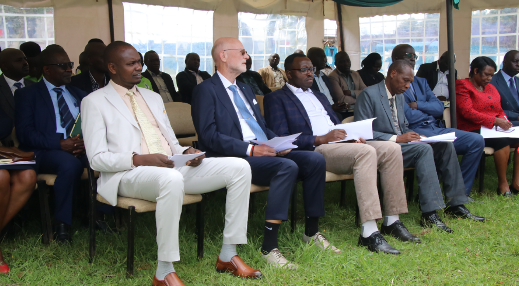 Guests at the launch of Moi University's second phase of renewable energy project.