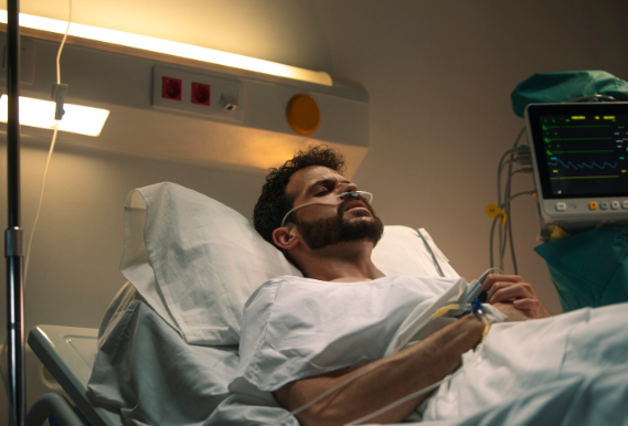 A patient in hospital