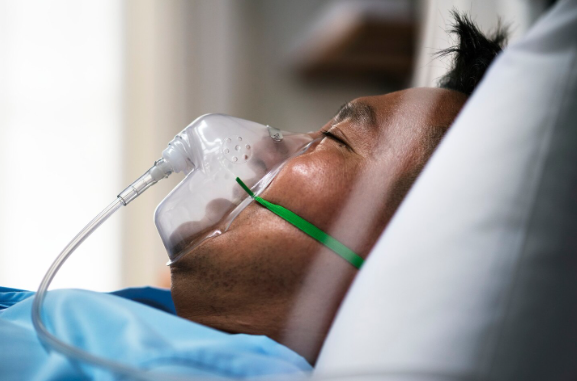 A man in hospital